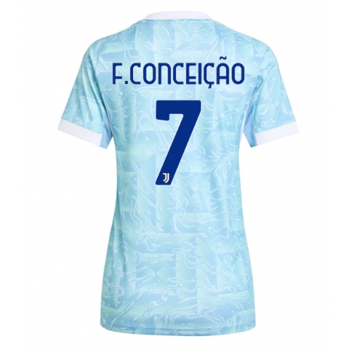 Billige Fotballdrakt Juventus Francisco Conceicao #7 Replika Bortedrakt Dame 2025-26 Kortermet Billige Fotballdrakt Juventus Francisco Conceicao #7 Replika Bortedrakt Dame 2025-26 Kortermet